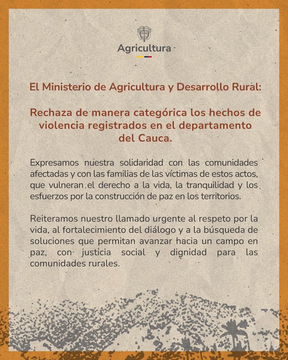 Min. de Agricultura tweet media
