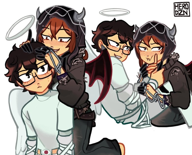 Shuake as angel devil ivantill ;)
#shuake