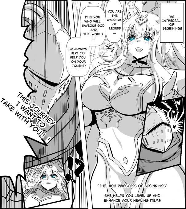 I'm not sure if there's any demand for this, but I wanted my friends overseas on Twitter to read it too, so I decided to create an English version myself.

The topic was: "The woman who appears at the beginning is always just a guide, and I can't spend time with her. But I've 