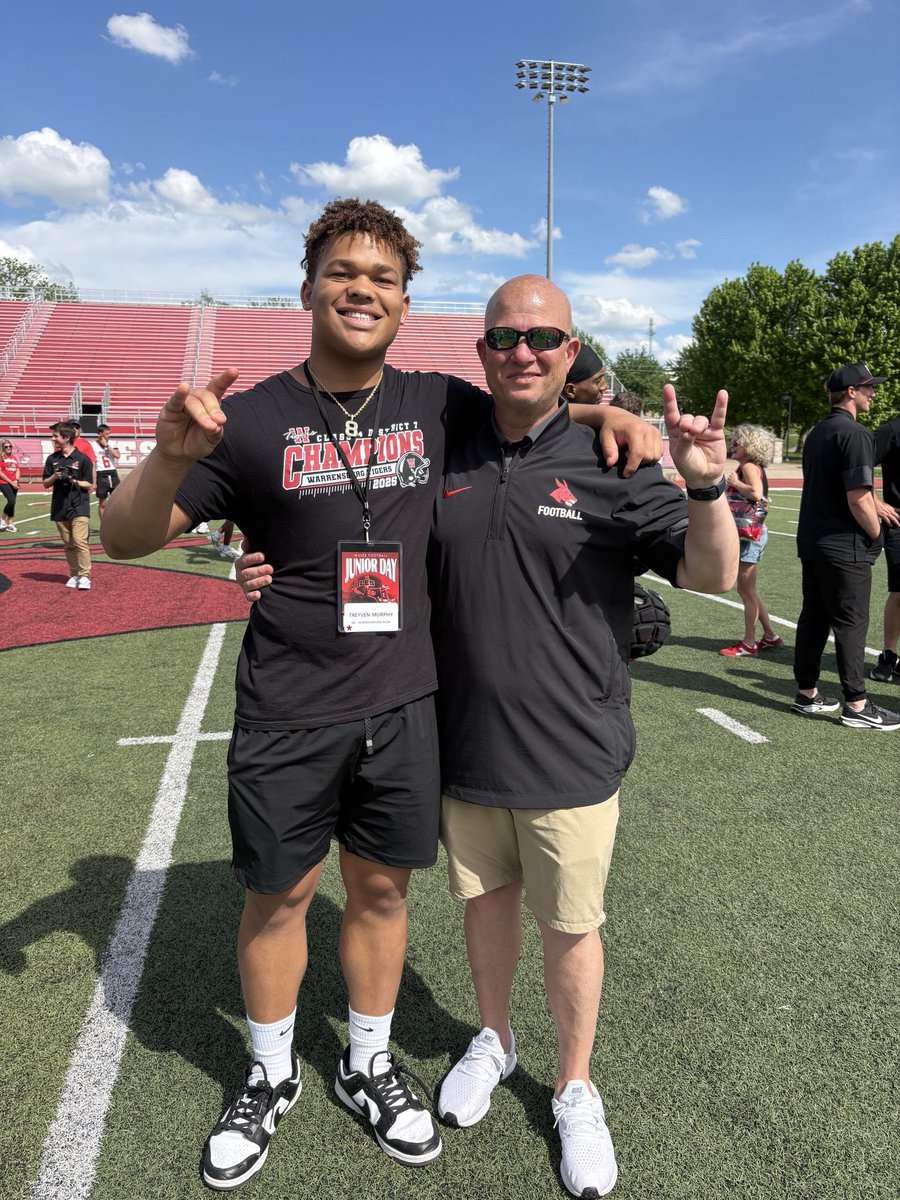 murphy_treyven's tweet photo. #AGTG after a great junior day and conversation with @CoachWrightD I’m blessed to announce I have receive my first D2 offer to play at the University of Central Missouri! @CoachNovak_ @JoshLamberson @WHSFootball2 https://t.co/EdbAoSq2CI