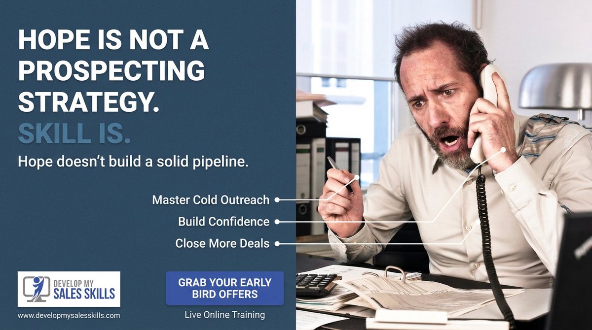 InsightSales911's tweet photo. Training in prospecting doesn’t just help you find more leads.

It helps you find better leads — the ones that actually close.

Quality over quantity. Confidence over guesswork.
That’s the real ROI of proper prospecting training.

Join us next month

https://t.co/s3DETJXrd3 https://t.co/C2TqLwa8Q0