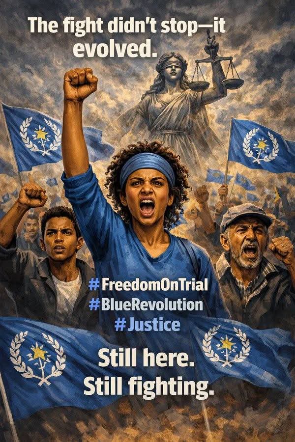 SelemawitKidane's tweet image. The Blue Revolution is about justice everywhere.
Not selective justice.
#BlueRevolution #TransnationalRepression #RegimeChangeInEritrea
@UN @BBCWorld @AJEnglish @hrw @amnesty @Reuters @AP @AfricanUnion @EU_Commission @UNHumanRights  @KjetilTronvoll @martinplaut @IntCrimDatabase