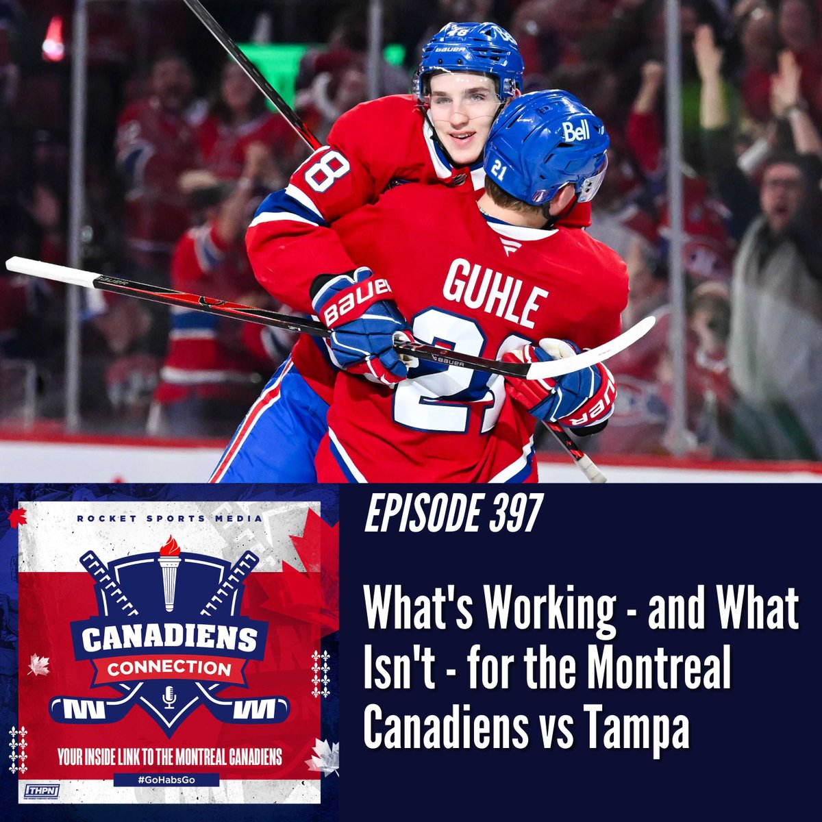 RocketSports's tweet image. What’s Working — and What Isn’t — for the Canadiens vs Tampa | Canadiens Connection ep 397 

What's the biggest reason the #Habs are leading the  series? 

Listen to a NEW episode of @HabsConnection 
podcast!⬇️ 

player.captivate.fm/episode/a27970… 

#GoHabsGo 
@Hockeypodnet
@HockeyHStove