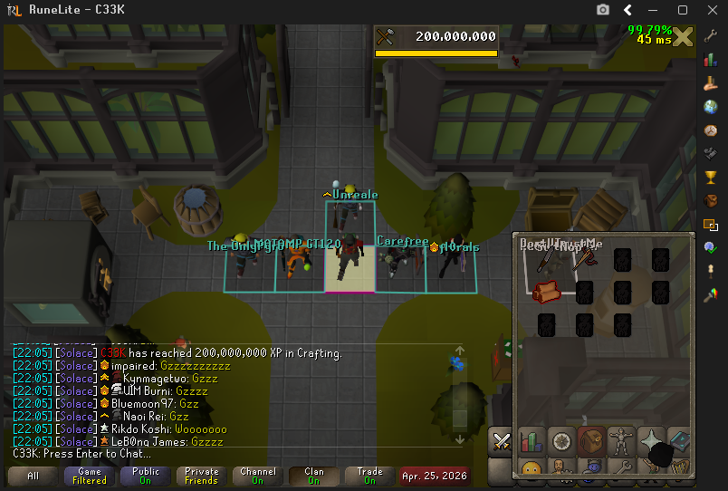 C33KOSRS's tweet photo. #6 200m Crafting
#7 200m Thieving https://t.co/tlgjdPTddQ