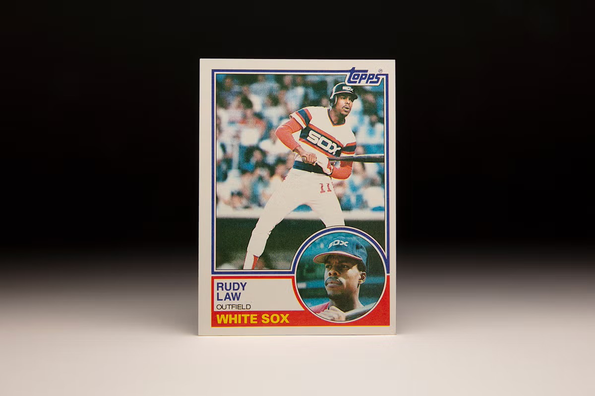 baseballhall's tweet photo. Rudy Law stole 77 bases for the American League West-winning @whitesox in 1983, a single-season franchise record that still stands.
#CardCorner » https://t.co/HI6onLUEAS https://t.co/zHdh4UHyKu
