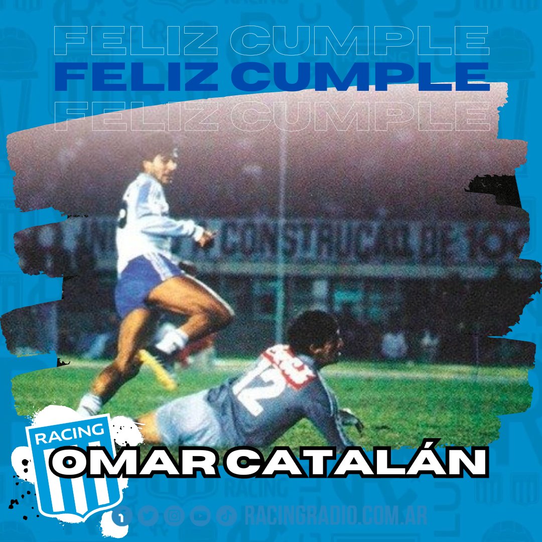 RacingRadioClub's tweet image. 🎂 Hoy cumple 66 años Omar Pedro Catalán, autor del gol en la final ante #Cruzeiro que le dio a #RACING la Supercopa Sudamericana en 1988. En La Academia, en total jugó 25 partidos entre 1987-1989 y anotó 4 goles.