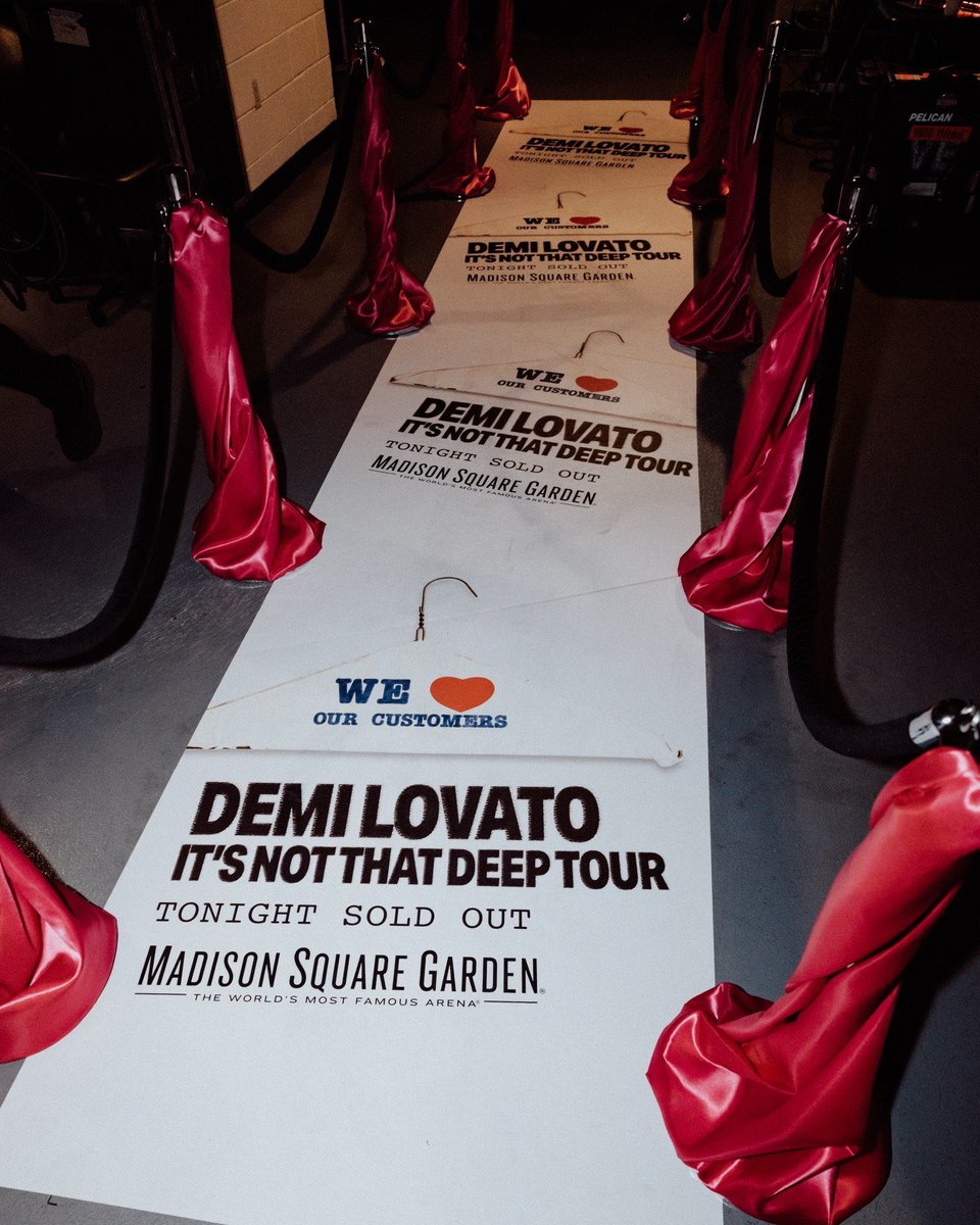 “EU 🤍 VOCÊ 
VOCÊ 🤍 EU
NÓS ESGOTAMOS A MSG!!!!!!!!!”

📸 | Demi Lovato via Instagram comemorando o show de ontem (24), no Madison Square Garden, em NY.