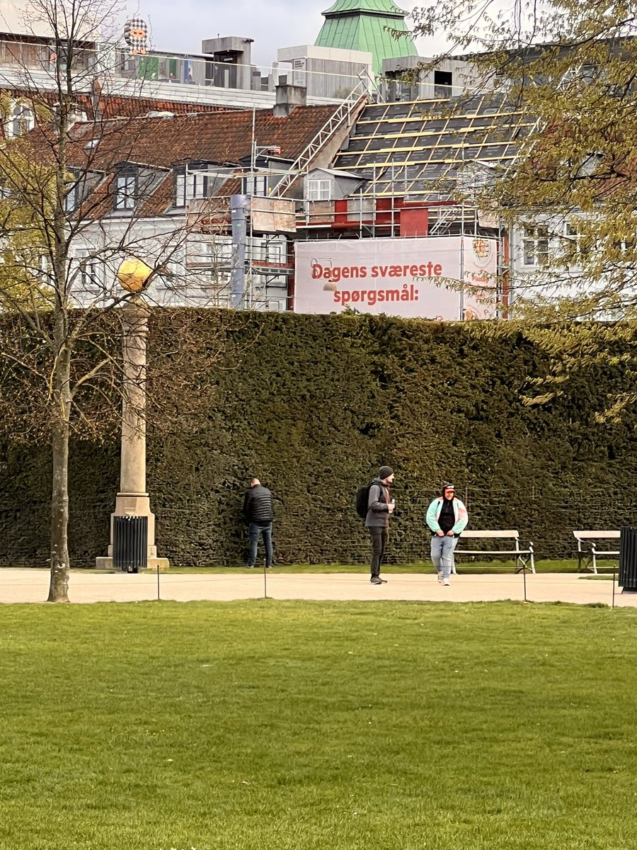 RodionSalnik's tweet photo. Why people pee everywhere in Copenhagen? Even in the The King’s Garden Park… https://t.co/2wPgVkmsPy