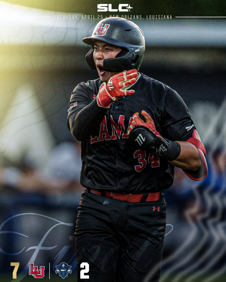 SouthlandSports's tweet photo. BIG RED BATTLES BACK 🔴

Lamar evens the series against New Orleans behind a four-RBI day from Theo Kummer and a strong pitching showing! https://t.co/ARY6XnHsbj