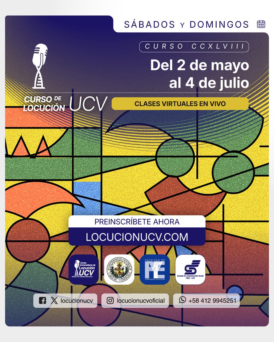 Curso Locución UCV tweet media