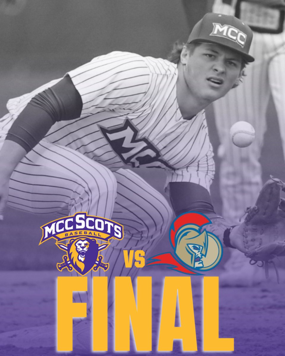 MCCScots's tweet photo. The Scots scored 7 in the bottom of the 8th to break a 3-3 tie and defeat Elgin 10-6. Michael Kirchhoff struck out 9 over 6 innings and Kyle Prebil picked up the win out of the bullpen. Aidyn Mueller drove in 3 and PJ Hamel had 3 hits. #ScotPride https://t.co/xzaZ3SDO1U