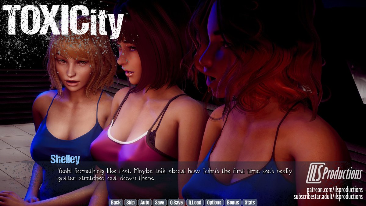 IlsProductions's tweet image. #screenshotsaturday: How many of you saw the conversation variant in TOXICity 0.17.0 where Shelley announces that Laura's getting some? #VN #indiedev