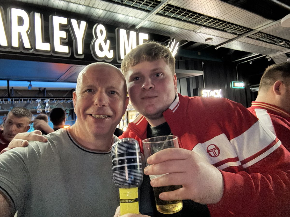 dtimp's tweet photo. A great fun night at Kroud Karaoke at Stack with hundreds of very happy City fans celebrating a truly great season 😀. Up the Imps ⚽️🔴⚪️ https://t.co/HjqQBO1Ehj