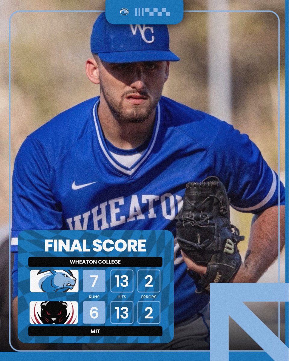 WheatonBSB's tweet photo. Lyons split the double header vs MIT winning game one 7-6 to move to 22-10(9-5) on the year. https://t.co/3uvpv8tjjo