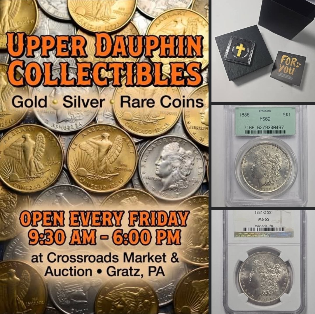 brian_pufnak's tweet image. Lots of new additions to our Ebay store!!!!

Find us at Crossroads Market &amp;amp; Auction LLC Gratz PA every Friday.

Or, enter our Ebay Store:ebay.us/m/iN5Rqz

#rarecoins #goldcoins #SilverCoins #EarlyAmericanCopper #ShopAmerican
