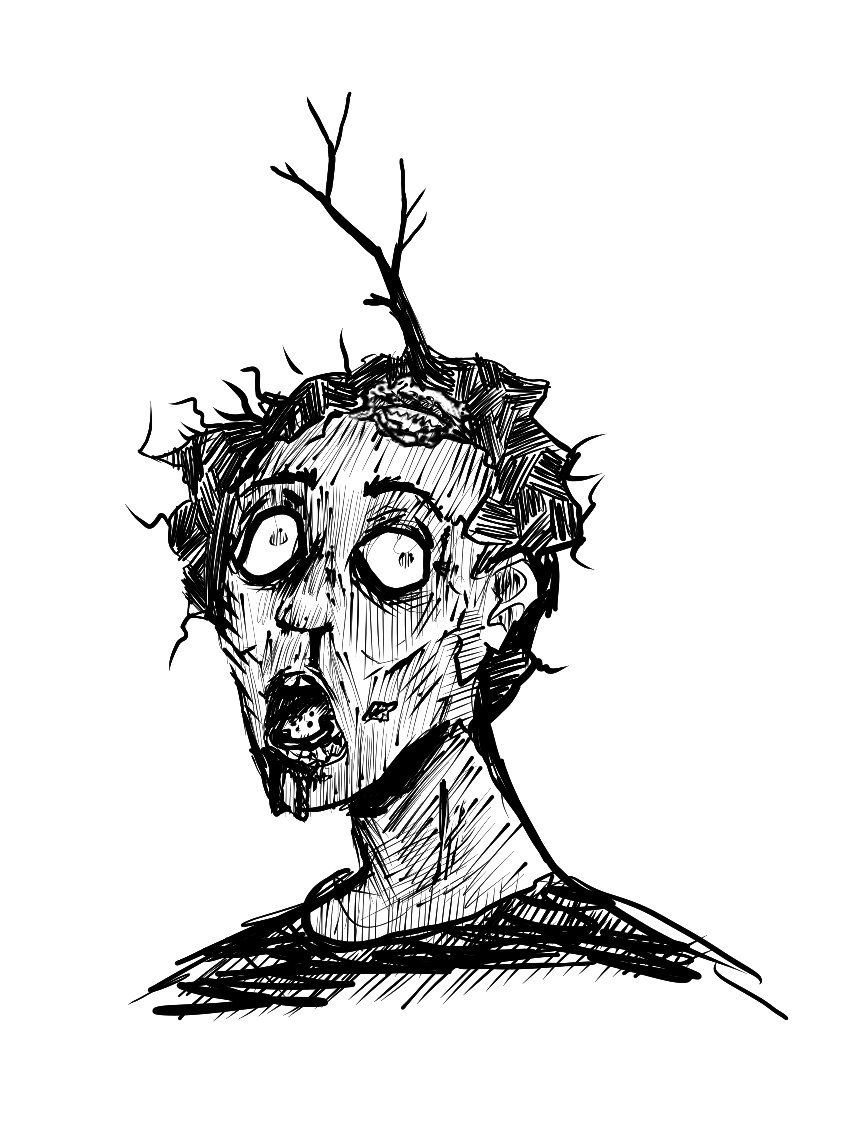 gowenid's tweet image. #zombie #art #digital #sketch