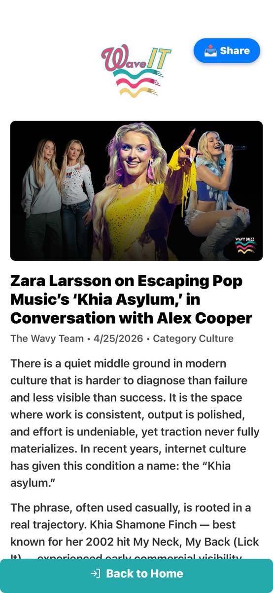 JosephTFanfan's tweet image. . @zaralarsson sat with #AlexCooper of @callherdaddy to discuss her take on the #Khiaasylum and how she managed to escape it. Read the full essay at length exclusively on Wave It: apps.apple.com/app/id67573972…