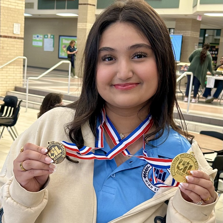 HumbleISD_KHS's tweet photo. CONGRATULATIONS to Zoha Faisal on qualifying for STATE UIL Academics with first place in Feature Writing and sixth place in Editorial writing!! 🤩🥇 https://t.co/3EoGtKFU03