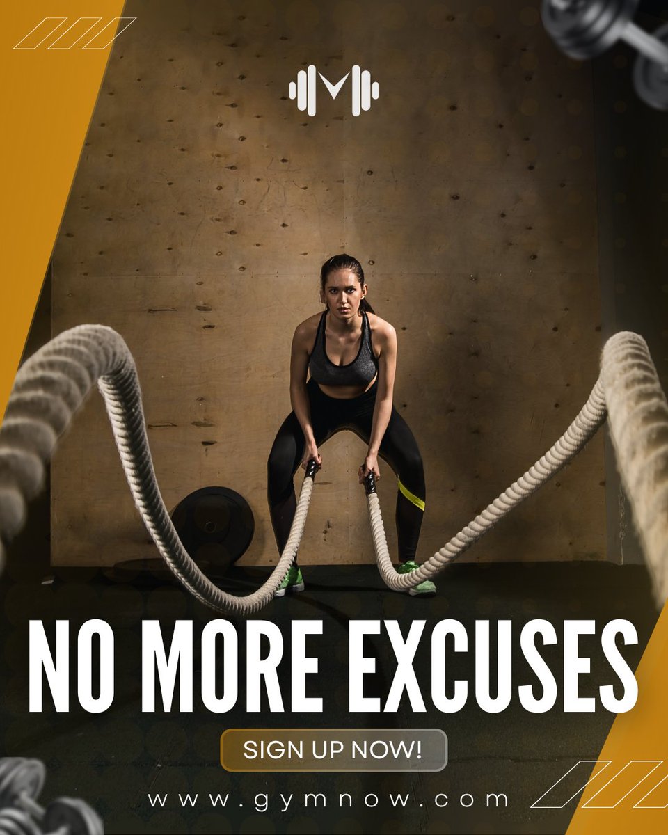 Stephaniedr2b's tweet photo. Day 11/30: No more excuses. 

Cleaned up the layout, sharpened the focus, and let the battle ropes lead the eye. Sometimes the simplest design is the hardest to get right.

What do we think? and which is better?⬇️

#DesignChallenge #GraphicDesign #DailyDesign #GymLife https://t.co/6zx8B7nWBw