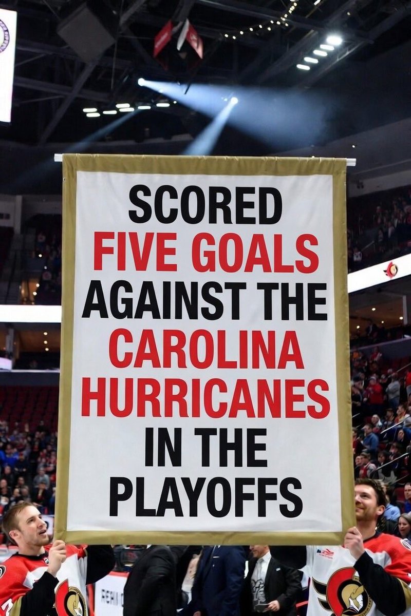 CanesGotNext's tweet photo. @Senators https://t.co/YMwS6B9Lel