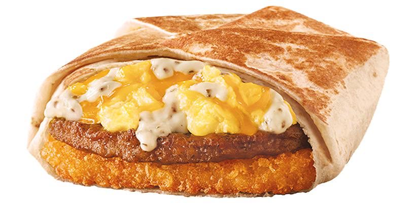_Shoeless_Joe's tweet photo. @danabeers Only OGs remember the now discontinued country breakfast crunchwrap that had white gravy. Elite and need to be brought back https://t.co/0BrP5KtWRl