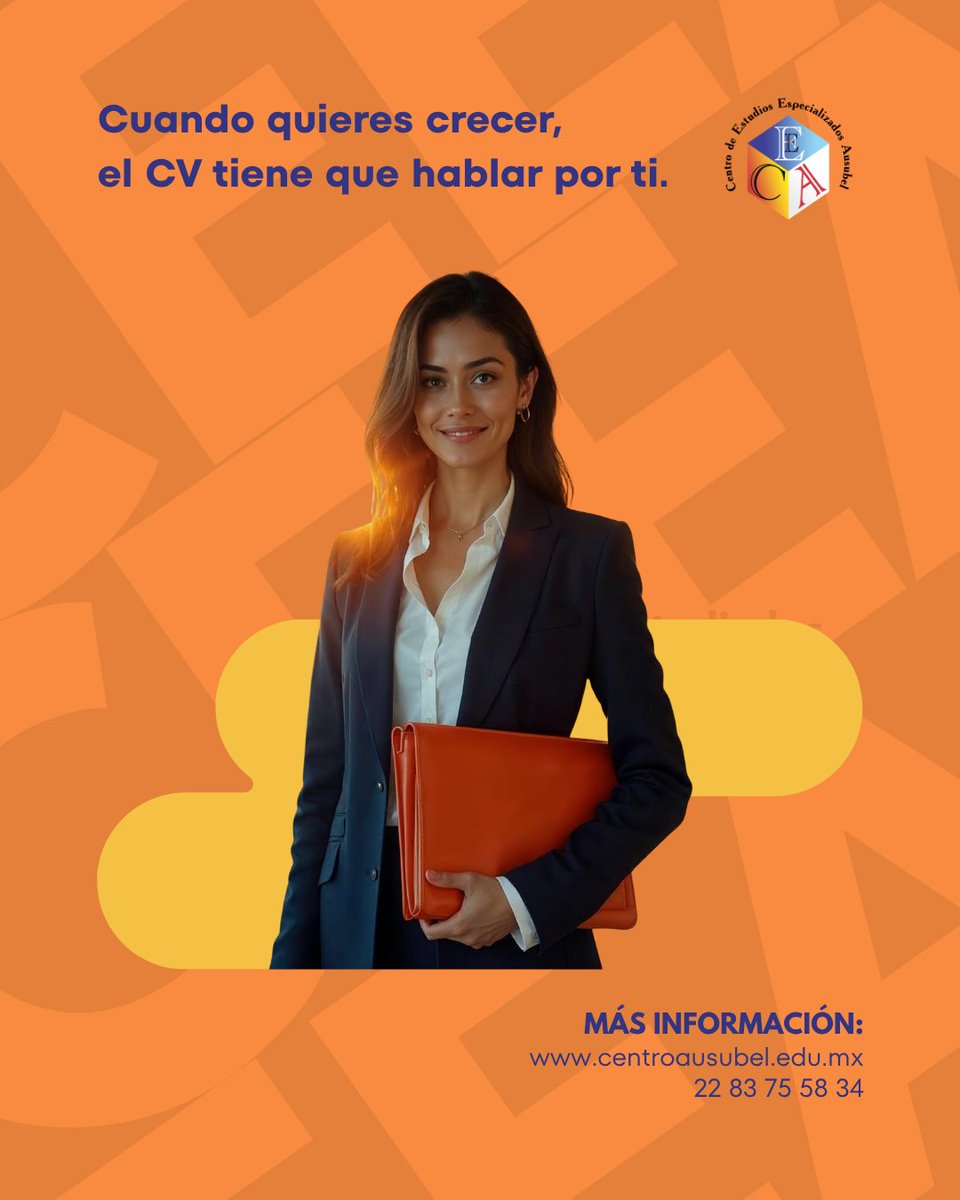 DirecCEEA's tweet image. Cuando quieres crecer, el CV tiene que hablar por ti.
Maestrías CEEA: Finanzas, Impuestos, Alta Dirección de Negocios, Política Pública, Dirección y Gestión de Proyectos.
¡Inscríbete ya! WhatsApp: wa.me/522283755834
#Maestria #CrecimientoProfesional #UniversidadCEEA