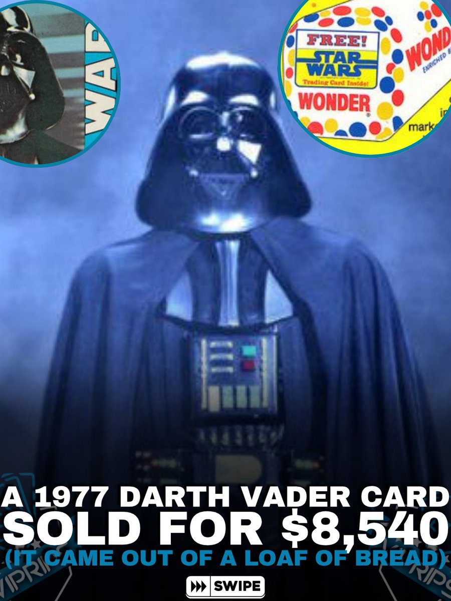 vip_rips's tweet image. $8,540. Bread. 🫡
#starwars #darthvader #topps #tradingcards #starwarscollectibles