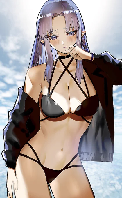 skebで赤羽明さん( )にFateのメディアさんの水着イラストを描いていただきました! メディアさん色っぽくてとても素敵です! 素晴らしいイラストありがとうございました!