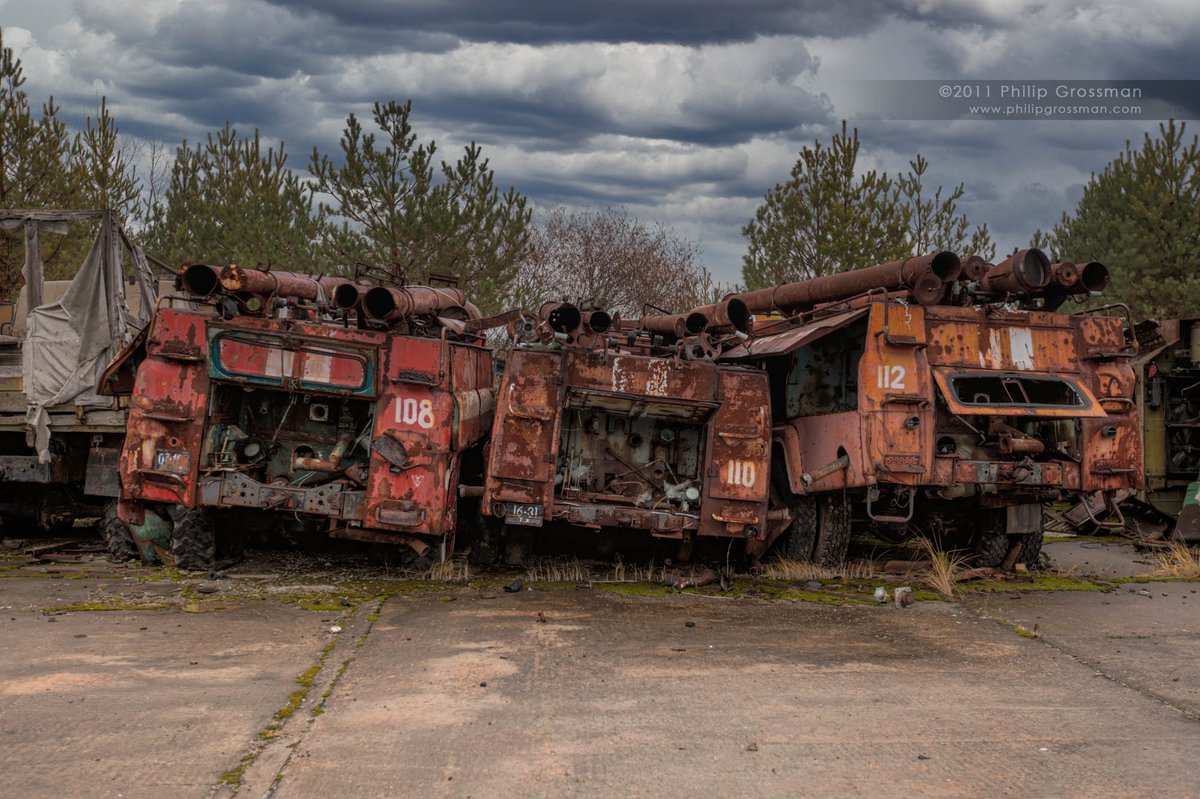 PGPImages's tweet photo. The aftermath. First responders arrived with standard gear and zero shielding from ionizing radiation.

Triage was conducted at Pripyat Hospital (MSCh-126). The facility was contaminated immediately.

The hospital basement remains lethal. I conducted a radiological survey of the discarded gear; a single boot still emits 124 mRem/h.

The first responders were blind. Their dosimeters were insufficient for the magnitude of the core failure.

#Chernobyl #History #Engineering #Pripyat #NuclearFailure
