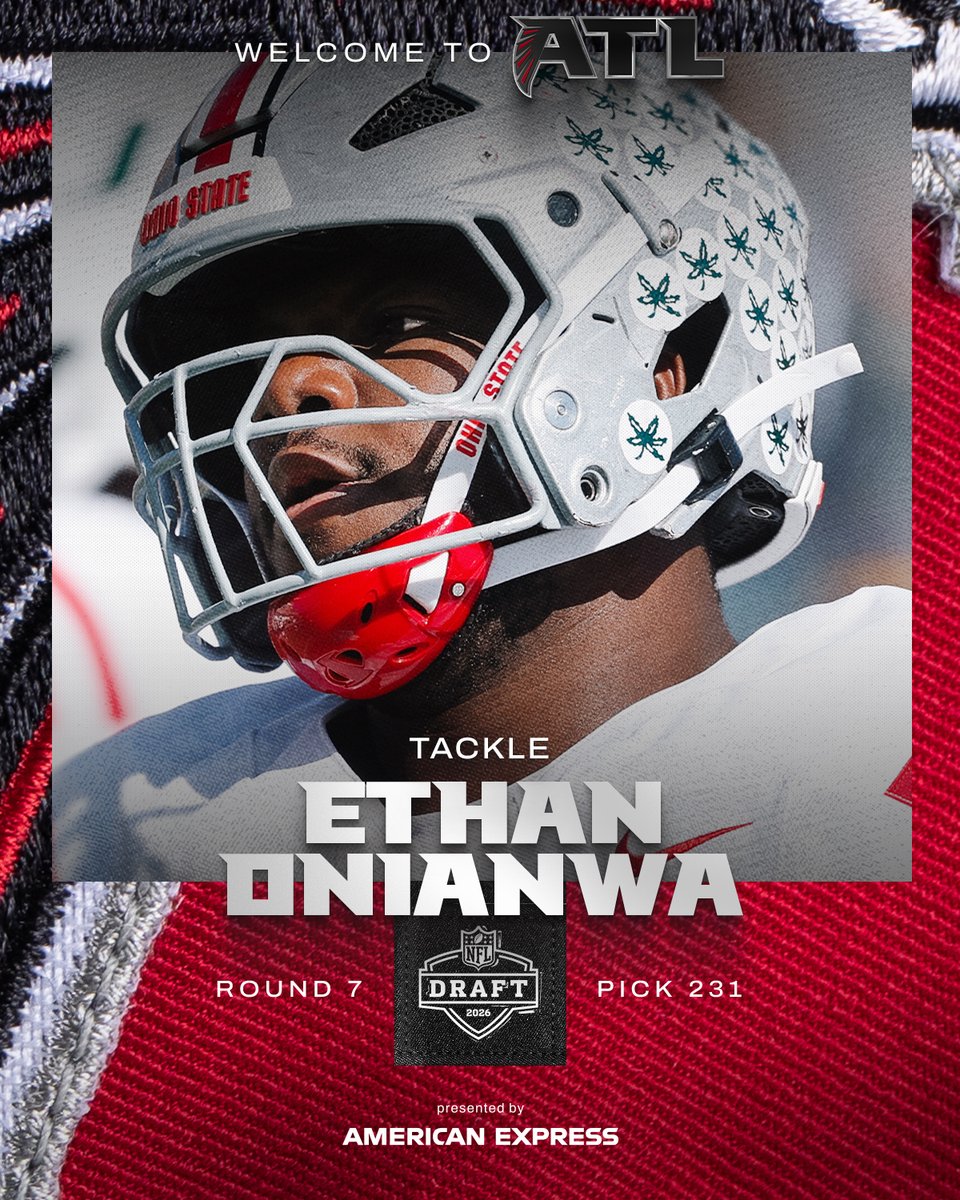 AtlantaFalcons's tweet image. Big man in the trenches, @EthanOnianwa! 😤
