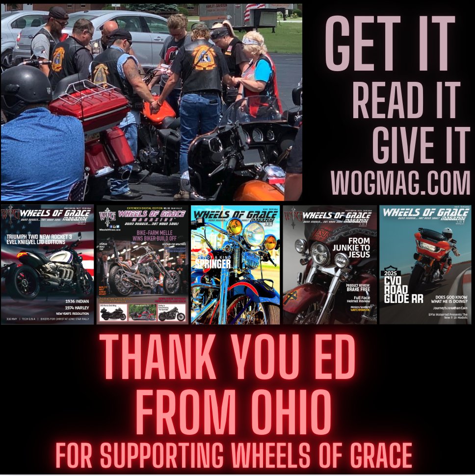 wheelsofgrace02's tweet image. #magazine #Ohio #subscriptions #bikers #christianbikers