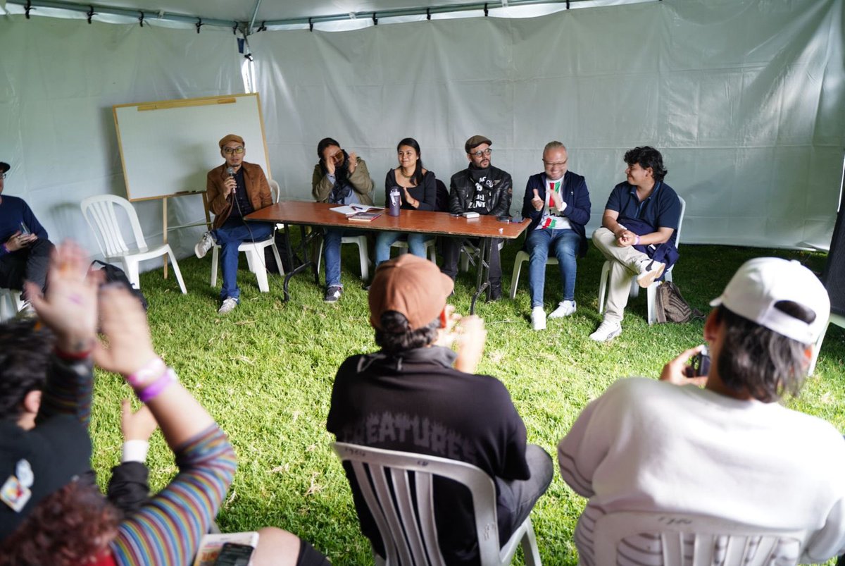 BecerraGabo's tweet image. #EnFotos | Estamos en el foro  “Perspectivas y desafíos de la reforma al modelo de financiamiento de la #Educación Superior en Colombia” en el marco del Festival Nacional de la juventud.

En compañía de @ricardomorenoII Viceministro de Educación, @HelberthChoach1 rector de la