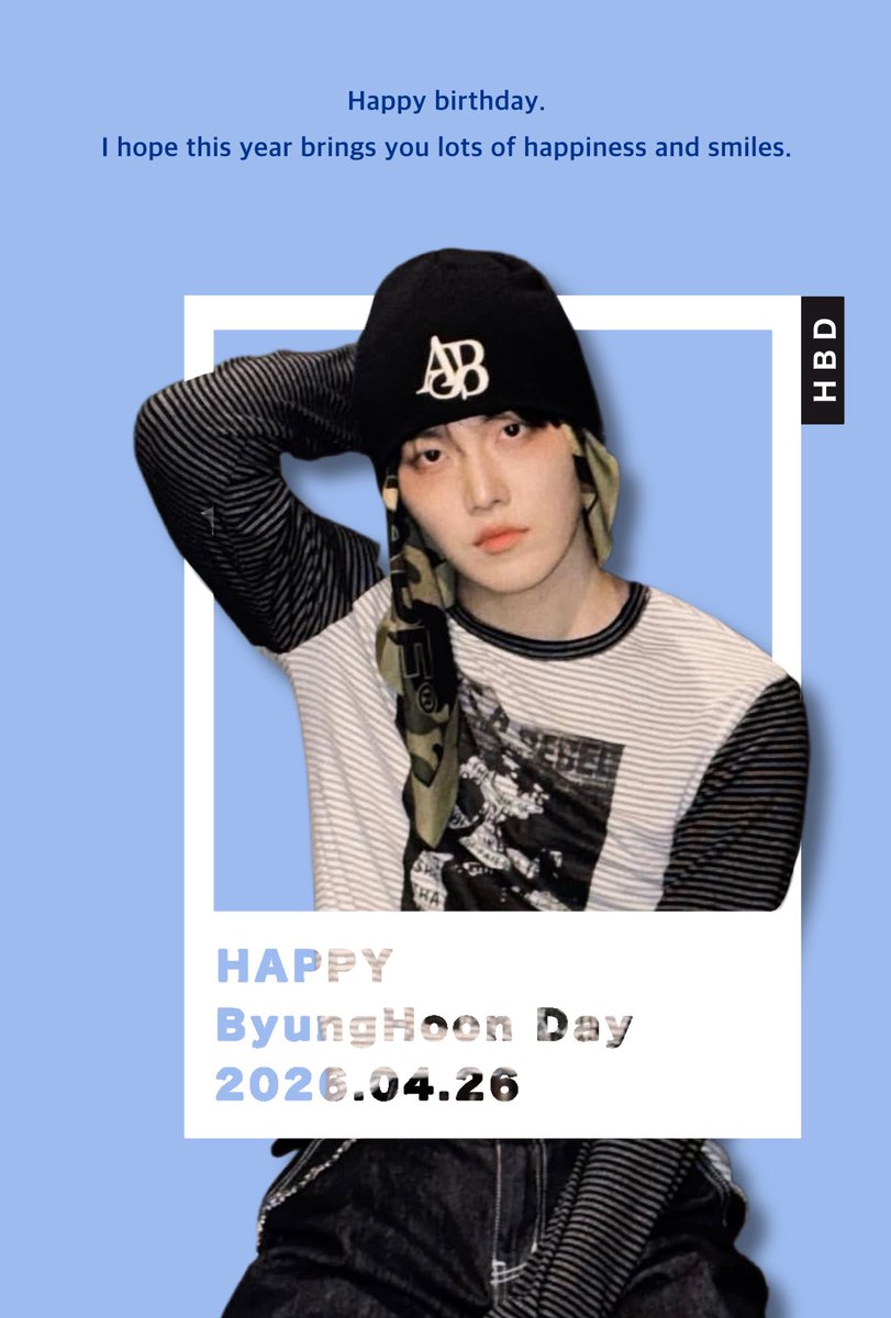 *.+ﾟ𝐇𝐀𝐏𝐏𝐘 𝐁𝐘𝐔𝐍𝐆𝐇𝐎𝐎𝐍 𝐃𝐀𝐘*.+ﾟ

생일 축하해요💙💙
행복과 미소가 가득한 한 해가 되길 바라요

 #CMDM #병훈 #ByungHoon