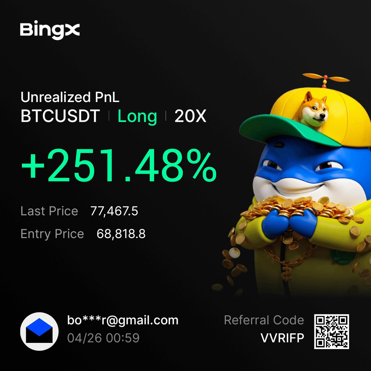 Mete_BingX's tweet photo. Like light reflected into the night; real profit is the share of patience, the right move, and those who never give up. 💸🌑

#BingX #View #BTCUSDT #BTC #crypto https://t.co/GUUgtw6B7o