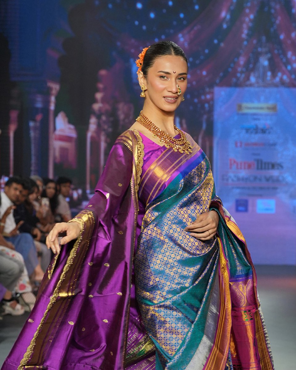 TimesFashionWk's tweet image. Crafted with intention, styled to perfection and made for this runway.

Hair and Makeup by our official partner ISAS, bringing the look to life from within.

Our Look of the Day at Pune Times Fashion Week April 2026.

#LookOfTheDay #LOTD #PuneTimesFashionWeek #PTFWApril2026 #ISAS
