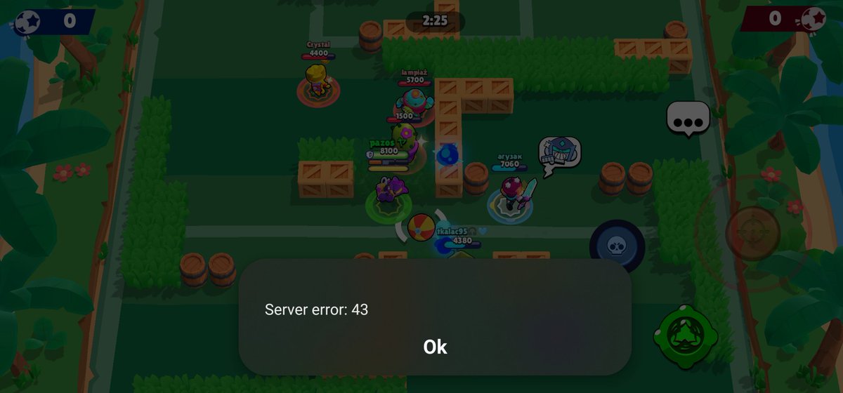 _Pluko_'s tweet photo. @BrawlStars Wym ok fix yo server supercell 😭✌️ https://t.co/Fb50H0e0TL