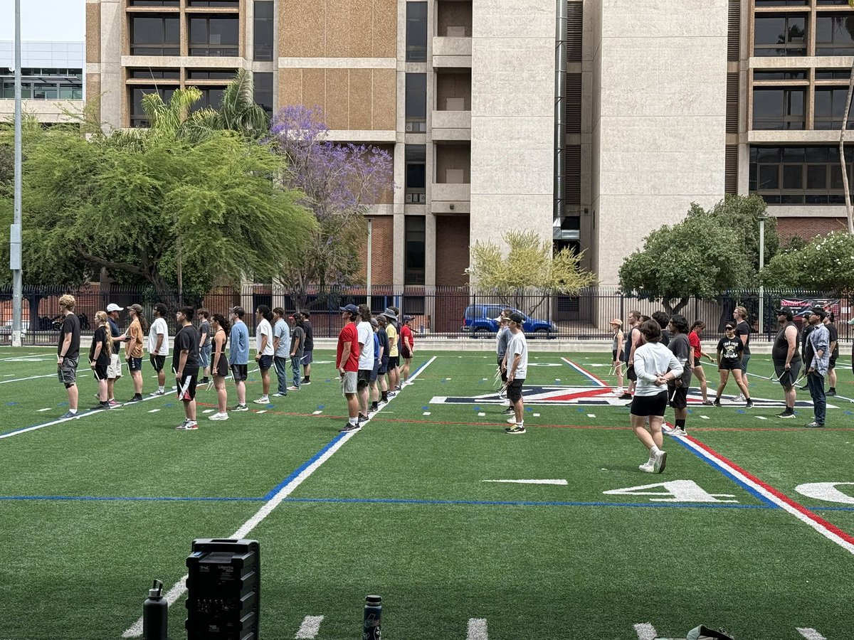 AZBandCatSports's tweet photo. Over 4 months until GAME DAY, but the @ArizonaDrumline is ALWAYS working! 🥁

@prideofarizona https://t.co/JK9pfZhof2