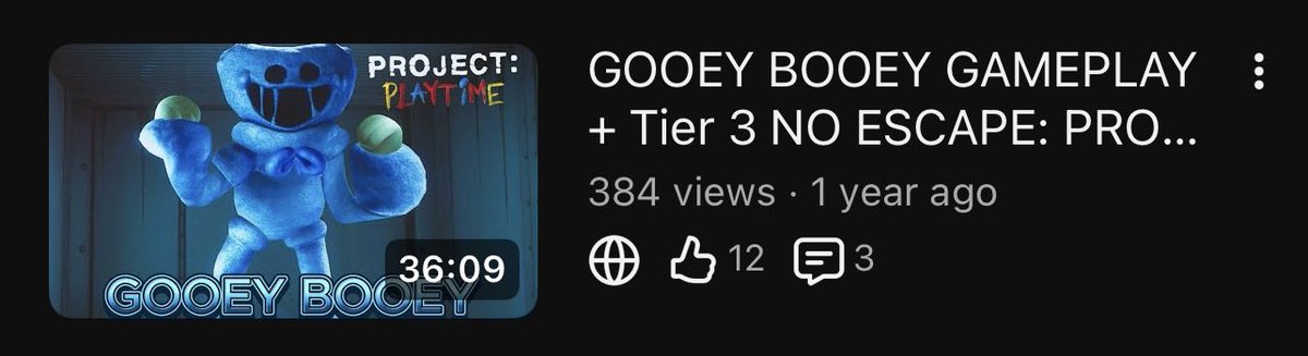 lloyd0925's tweet photo. My most Popular video of my Gameplay as Gooey Booey is about to reach 400 views!!!

Thank you all for the support you’ve given this video and me, let’s reach 400 soon!!!

https://t.co/72Qic7cNVc https://t.co/gs1GoiAb03
