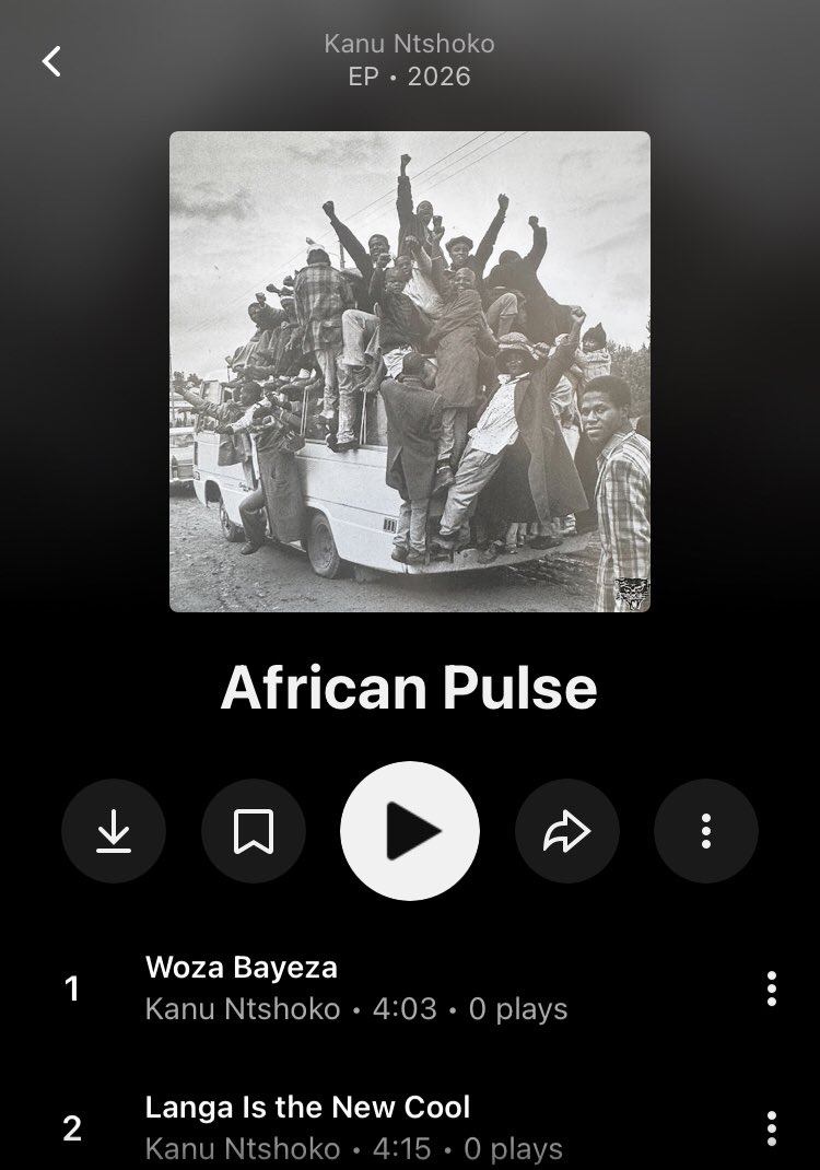 HeavyKats_'s tweet photo. Ladies, gentlemen, they and them, happy African Pulse day for those who celebrate! Congratulations to Kanu Ntshoko (drummer and composer), Keegan Steenkamp on Trumpet, Adam Selikowitz on Upright Bass, and DJ Simbad on Tenor Saxophone. #AfricanPulse, #KanuNtshoko #BlackStudies https://t.co/gTUPAGhomb