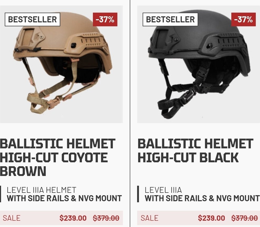 AKballistics's tweet image. 🔥⭐️➡️ alnk.to/1Cb5AvJ
Check out the Ace Link Armor Helmet Sale, Good Prices! 
Protect that Head! 
Affiliate Link 🔥⭐️
#Helmet #BodyArmor #Guns #2AShallNotBeInfringed 
@AceLinkArmor_