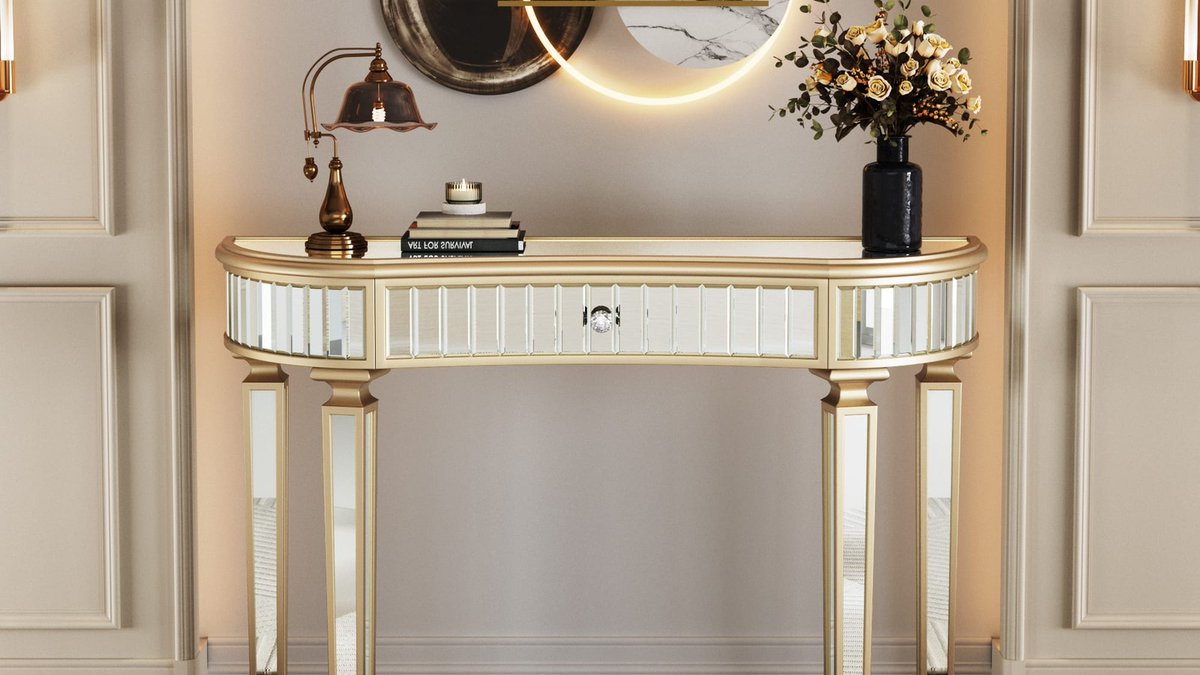 VESAMONTIS's tweet image. A finished entryway sets the tone for the whole home.
vesamontis.com/shop/half-moon…
Half-Moon Mirrored Console Table fits an entryway that feels intentional...
#VESAMONTIS #CoffeeTable