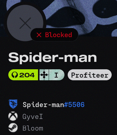 Enjoiable's tweet photo. Nothing like getting wiped by cheaters on Cryo and not getting reinbursed in anyway. @MarathonDevTeam wanna do something about these guys? Comments all over their steam profiles saying they cheated in both Marathon and Destiny. https://t.co/BOEO3K5umF
