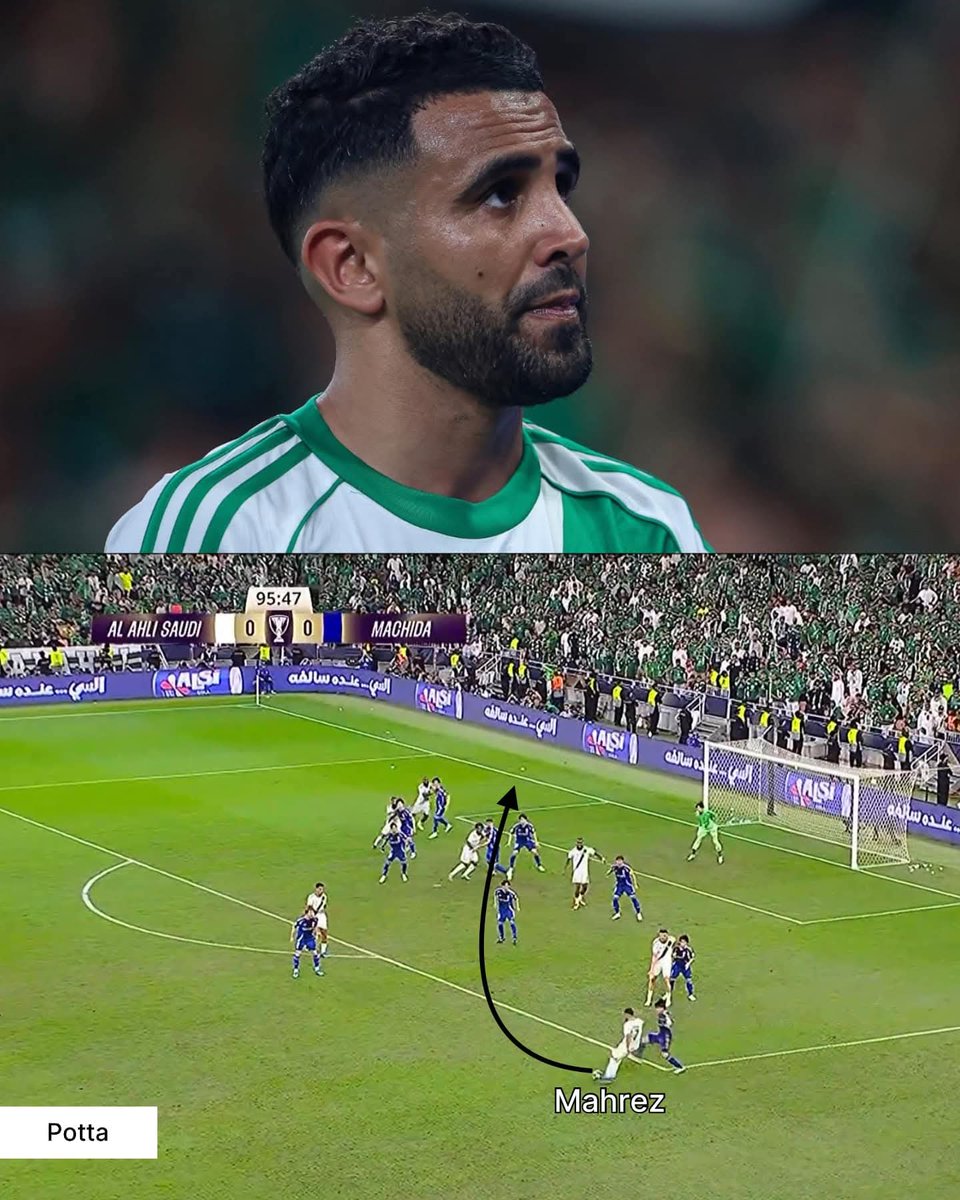 اللي عملوا رياض محرز مع الاهلي السعودي ده شئ تاريخي و جماهير الاهلي مش هتنساه ابدا !

في مباراة الدحيل كان الاهلي متعادل و مش عارف يسجل و كلها 3 دقائق و المباراة تتجه الي ركلات الترجيح ، راح ظهر محرز من العدم و سجل هدف الفوز من فاول عالمي ! 

و النهاردة في النهائي امام ماتشيدا