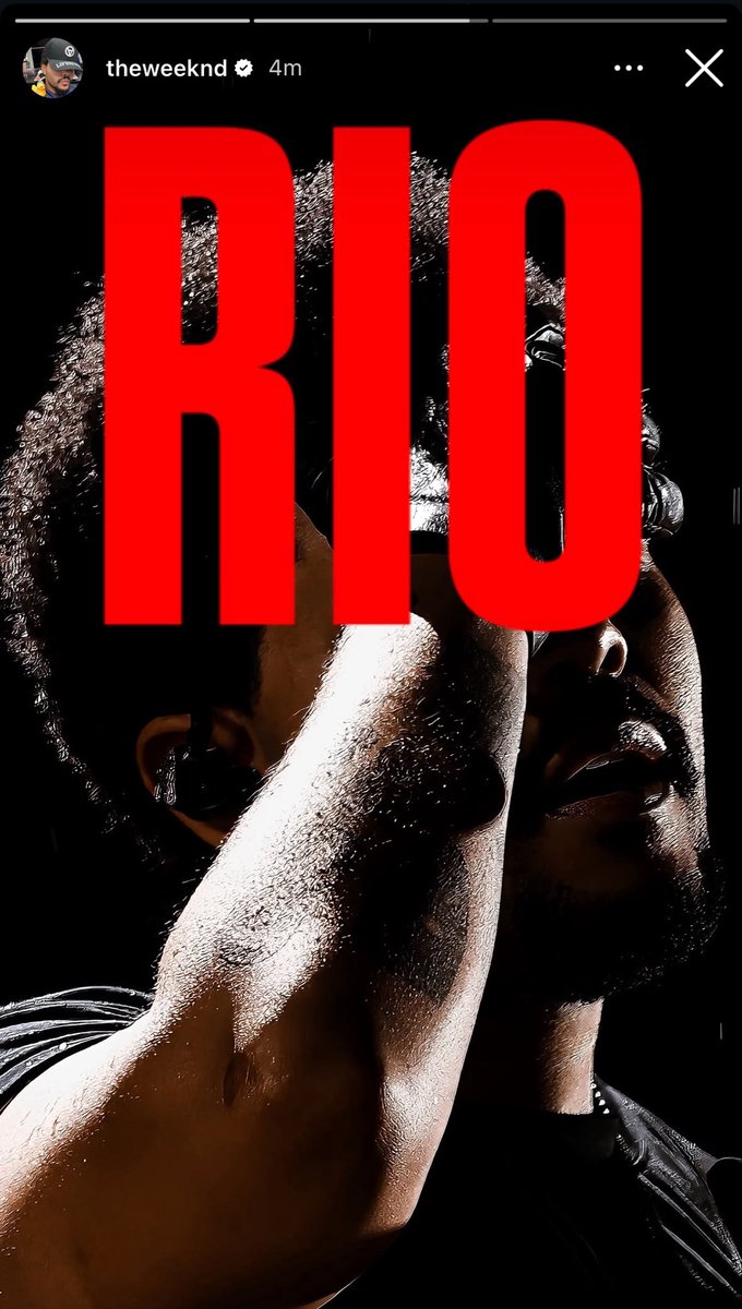 O HOMEM ESTÁ ANSIOSO! The Weeknd via Instagram.