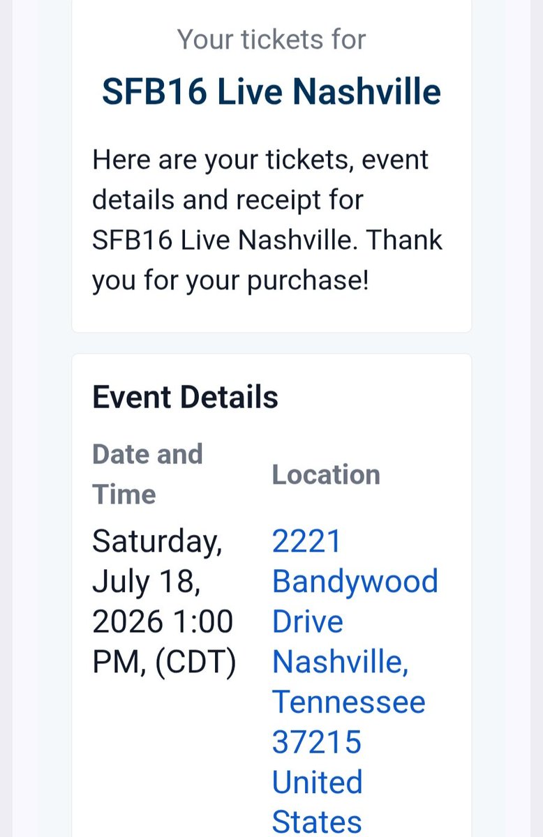 Heading to Nashville for #SFB16! So psyched!!!