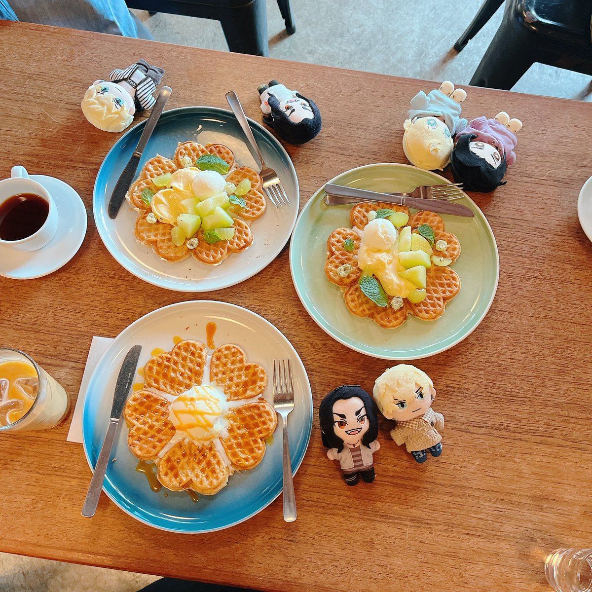 sumika00024's tweet photo. 小倉さん&amp;無理さんとお会いしてきました！
おしゃべりとっても楽しかったです！
ノルウェーワッフル🧇も美味しかった♡ https://t.co/1uTQXJUMiC