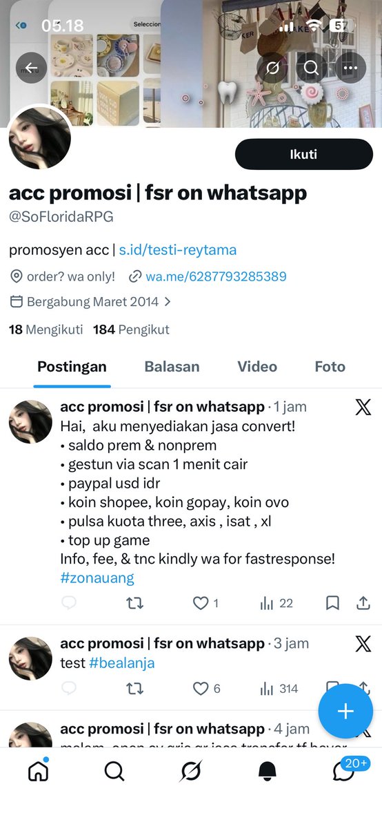 gceceh's tweet photo. info yg jual icloud trusted dong, abis kena tipu sama ni bocah dongo teror aja pls dia #wtb #zonauang #zonajajan #icloud https://t.co/PyD0mLDa4c