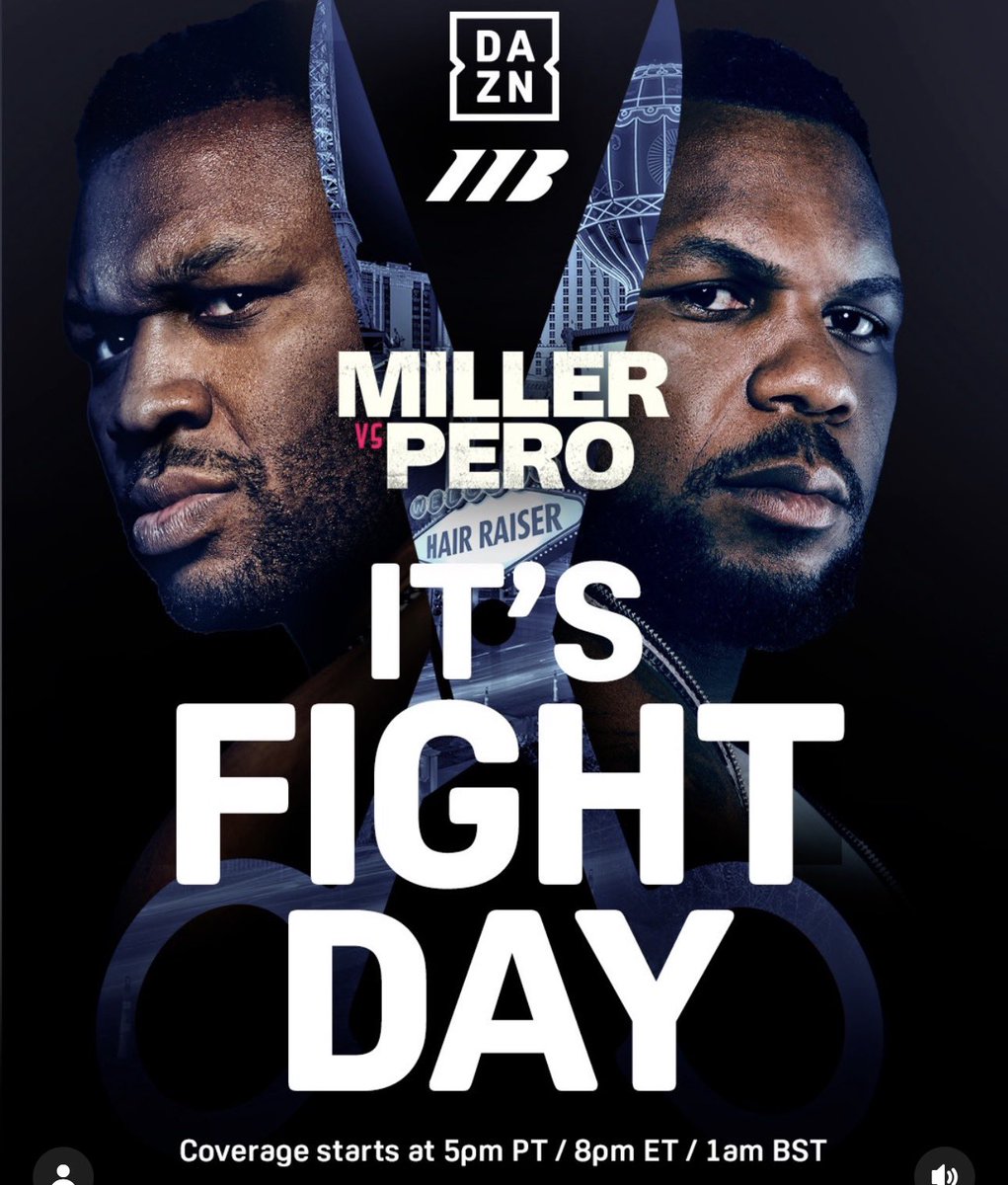fighthooknews's tweet image. Tonight on DAZN at 8pm ET Brooklyn Heavyweight Jarrell ‘Big Baby’ Miller 27-1-2-22 KO’s vs Cuban Olympian 🇨🇺 Lenier Pero 13-0-8 KO’s live in Las Vegas. #millerpero #daznboxing #matchroomboxing #cubanboxing #brooklynboxing