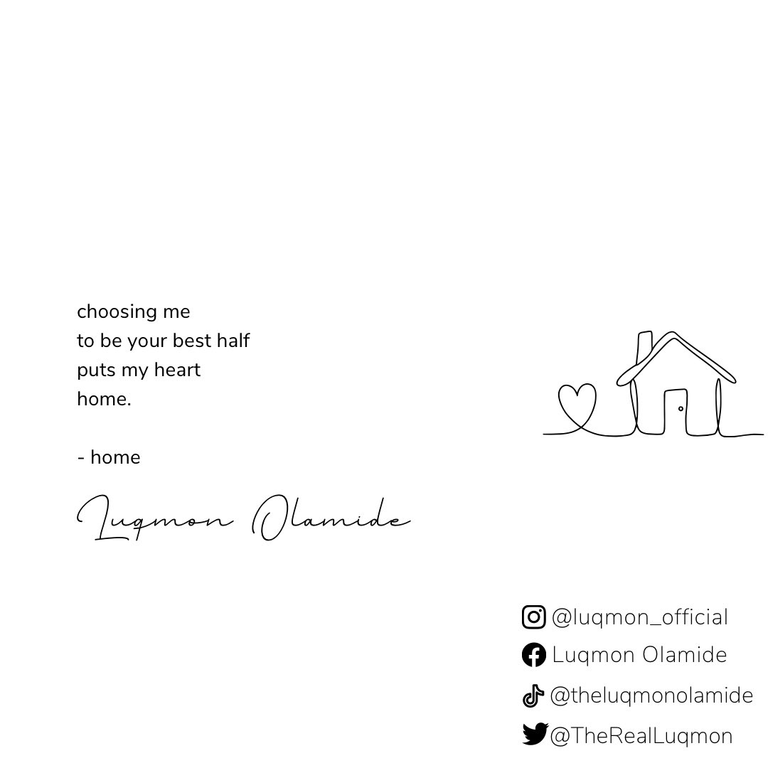 TheRealLuqmon's tweet photo. choosing me
to be your best half
puts my heart
home.

- home
.
.
.
.
.
#poem #poetry #home #heart #readers #survivortürkiye #łatwogang #survıvor2026 #RojwelatiçinAdalet #lamansíonvip #neolmalı #MálagaCastellón https://t.co/OlBn4VVUR0