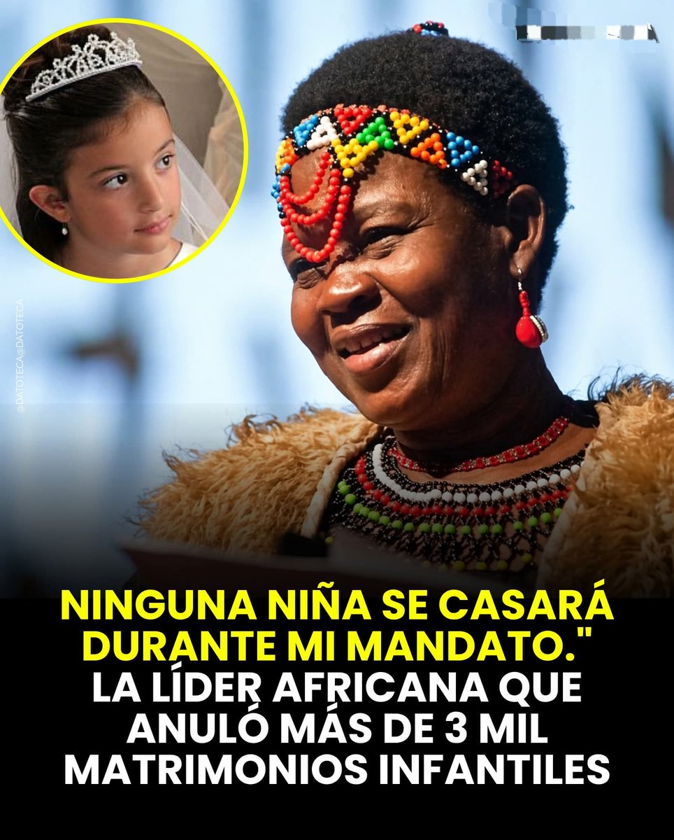 InformativoPEC's tweet photo. 𝗛𝗜𝗦𝗧𝗢𝗥𝗜𝗔 𝗤𝗨𝗘 𝗜𝗡𝗦𝗣𝗜𝗥𝗔 👧🏽
Theresa Kachindamoto marcó un cambio en Malawi al anular matrimonios infantiles y defender el derecho de niñas a estudiar.

#Inspiración #Niñez #Derechos https://t.co/SGUipJCbr5